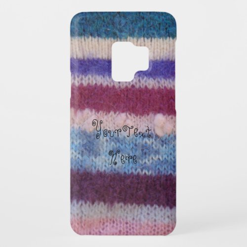 colorful knitted stripes vintage style fun design Case_Mate samsung galaxy s9 case