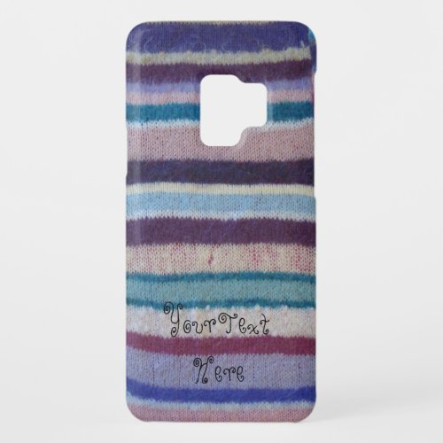 colorful knitted stripes vintage style fun design Case_Mate samsung galaxy s9 case