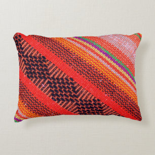 Colorful knitwear with multi color of the rope as accent pillow