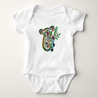 Colorful Koala Bear Lover Gift Baby Bodysuit