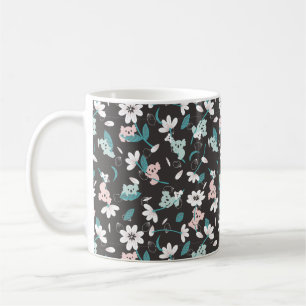 Colorful Koala Pattern Cute Animal and Floral Coffee Mug