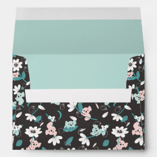 Colorful Koala Pattern Cute Animal and Floral Envelope
