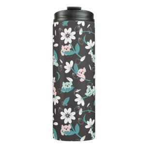Colorful Koala Pattern Cute Animal and Floral Thermal Tumbler