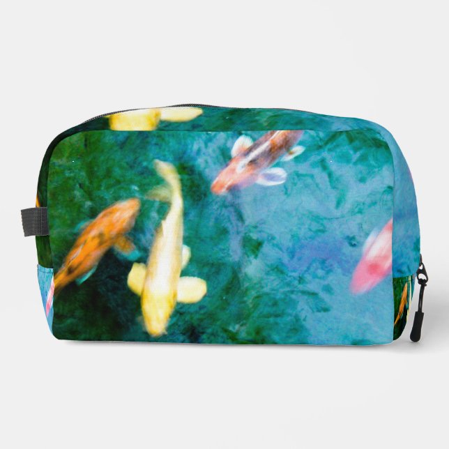 Colorful Koi Fish Dopp Kit (Front)