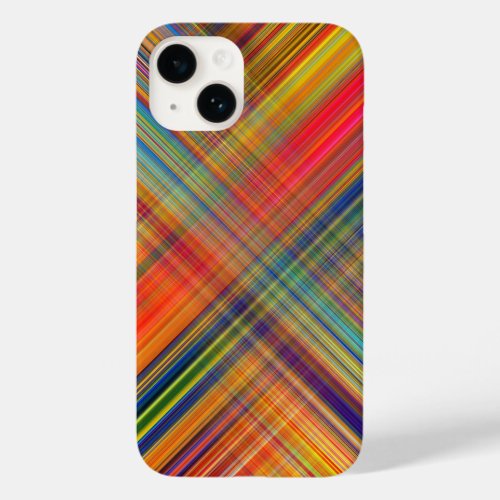 Colorful Kriss Kross Pattern Plaid Case_Mate iPhone 14 Case