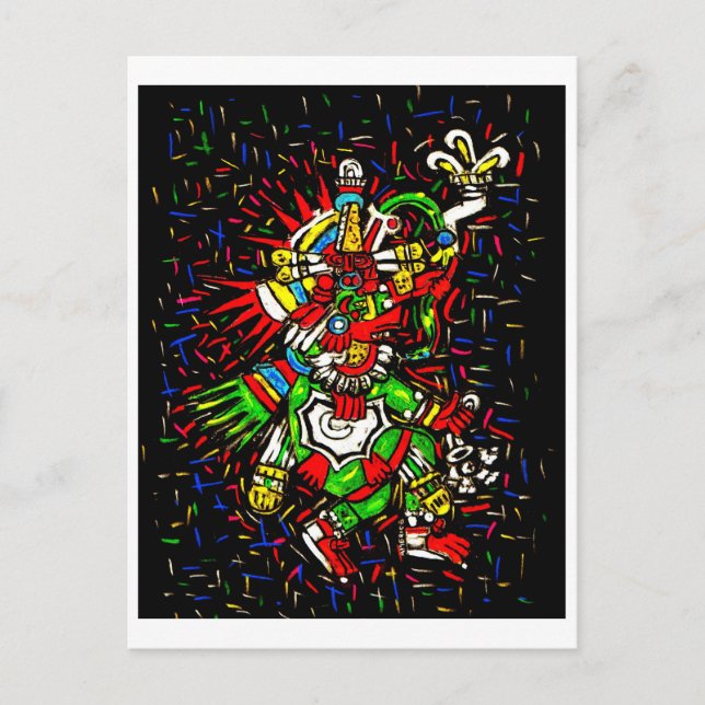 colorful kukulcan postcard (Front)