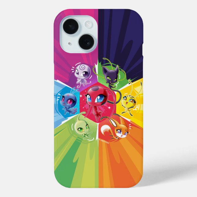 Colorful Kwamis Case-Mate iPhone Case (Back)