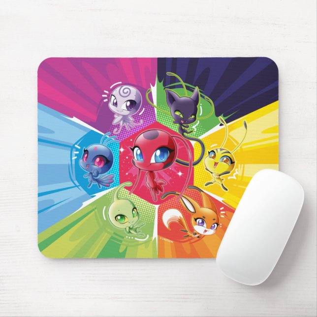 Colorful Kwamis Mouse Pad (With Mouse)