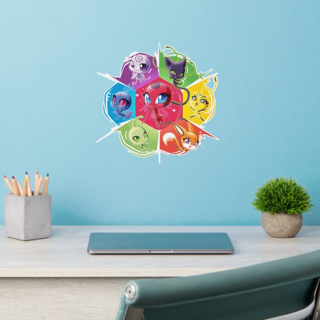 Colorful Kwamis Wall Decal (Home Office 2)