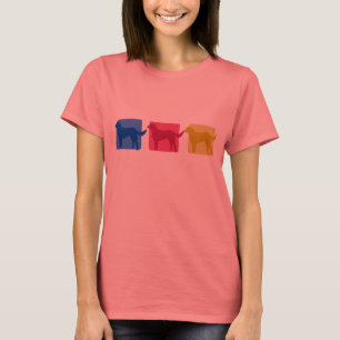 Colorful Labrador Retriever Silhouettes T-Shirt