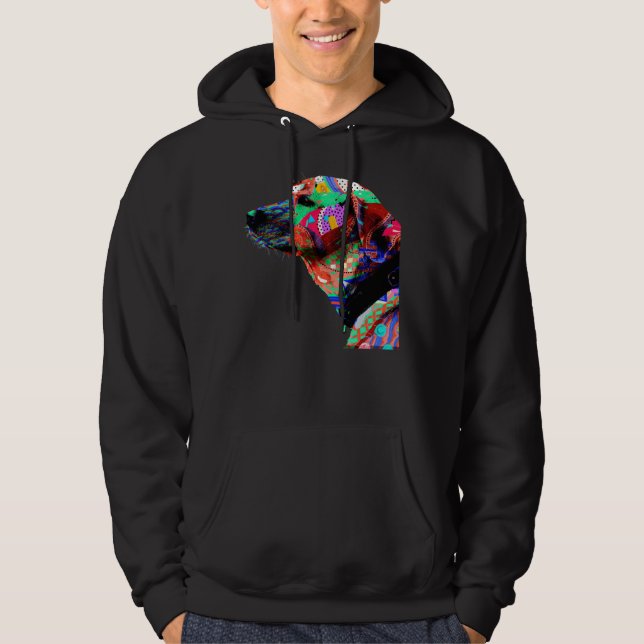 Colorful Labrador Work Hoodie (Front)