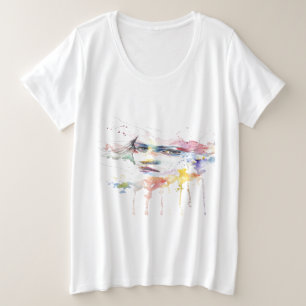 Colorful lady dripping paint T-Shirt
