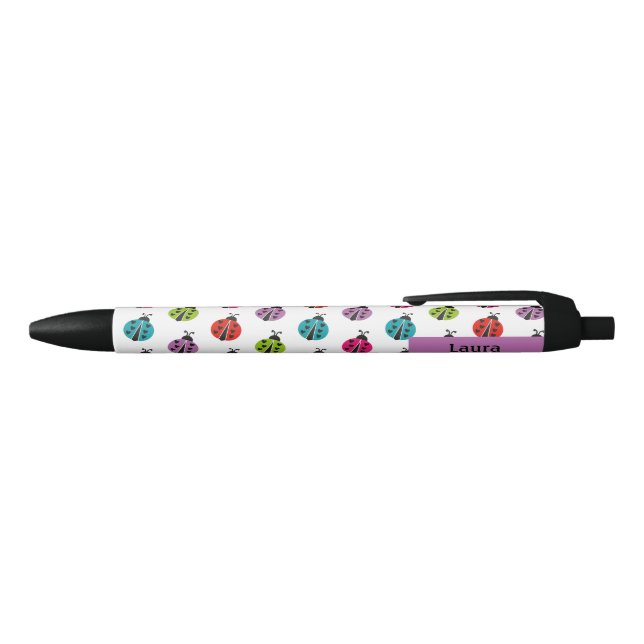 Colorful Ladybug Personalized Pen (Top)