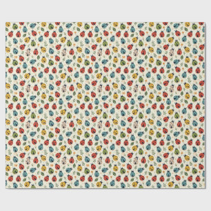 Colorful Ladybug Wrapping Paper – Cute Multicolor