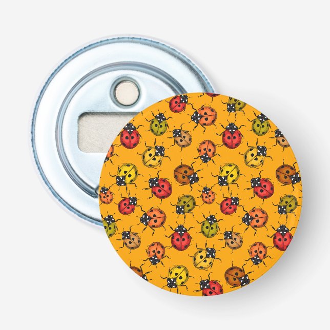 Colorful ladybugs bottle opener (Front)