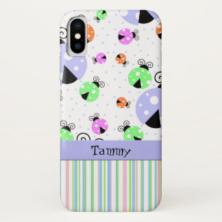 Colorful Ladybugs iPhone X Case