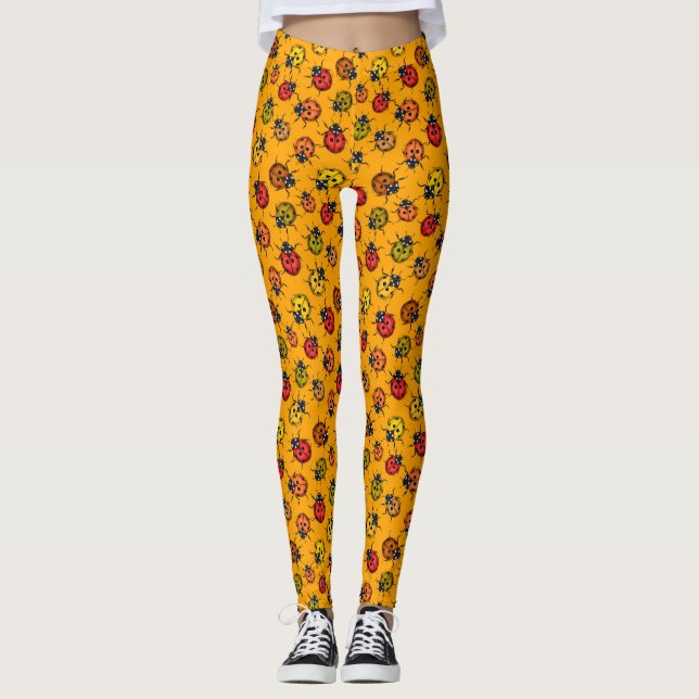 Colorful ladybugs leggings (Front)