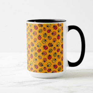 Colorful ladybugs mug