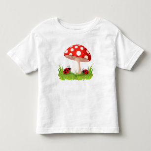 Colorful Ladybugs Resting Beneath Toddler T-shirt