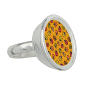 Colorful ladybugs ring (Side)