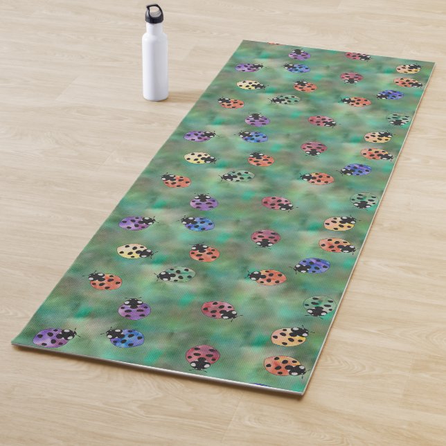 Colorful Ladybugs Yoga Mat (In Situ)