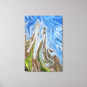 Colorful Landscape Abstract Art Best fine art Canvas Print