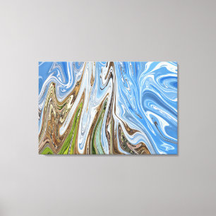 Colorful Landscape Abstract Art Best fine art Canvas Print