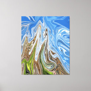 Colorful Landscape Abstract Art Best fine art Canvas Print