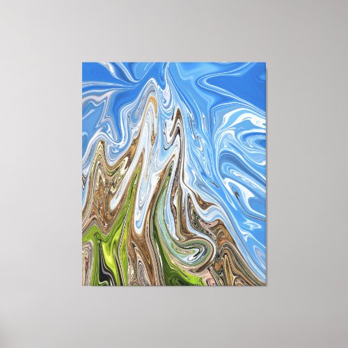 Colorful Landscape Abstract Art  Best fine art Canvas Print