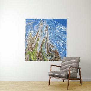 Colorful Landscape Abstract Art Best fine art Tapestry