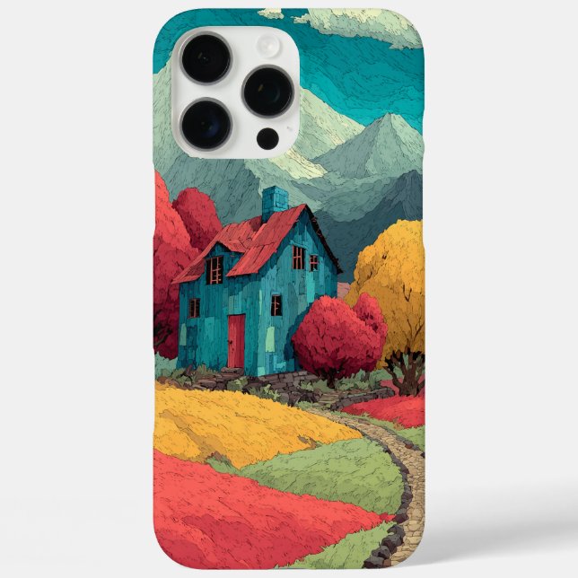 Colorful Landscape Design Phone Case (Back)