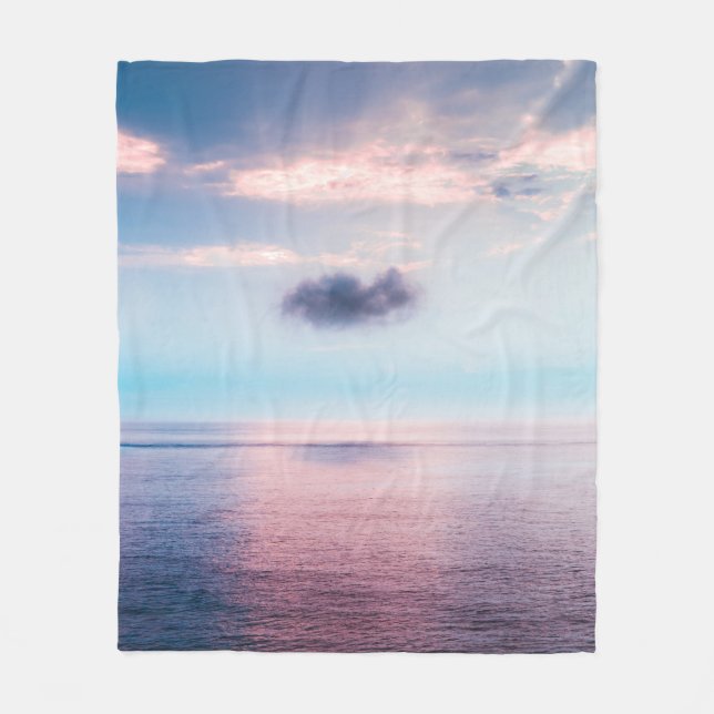 Colorful Landscape Fleece Blanket (Front)