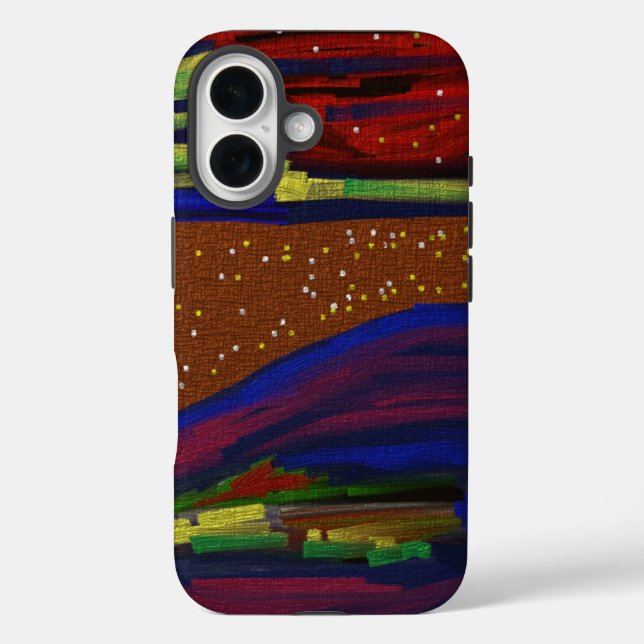  Colorful Landscape I-Phone 16 Case (Back)