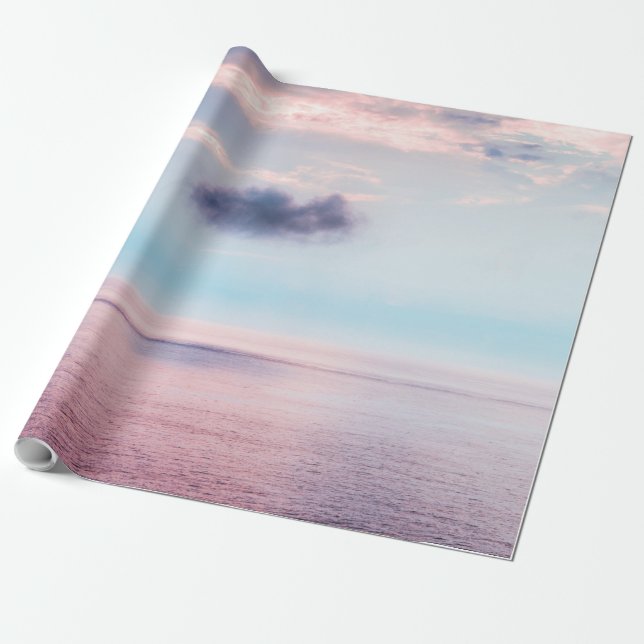 Colorful Landscape Wrapping Paper (Unrolled)