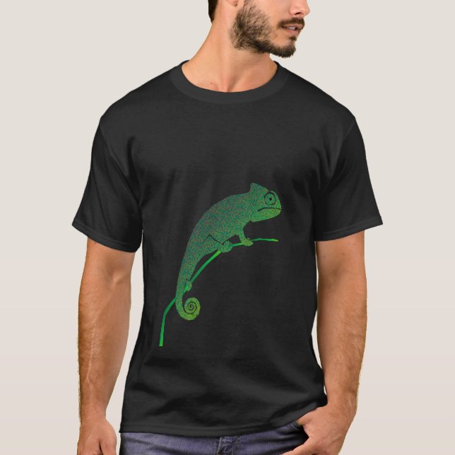 Colorful language of chameleons T-Shirt (Front)