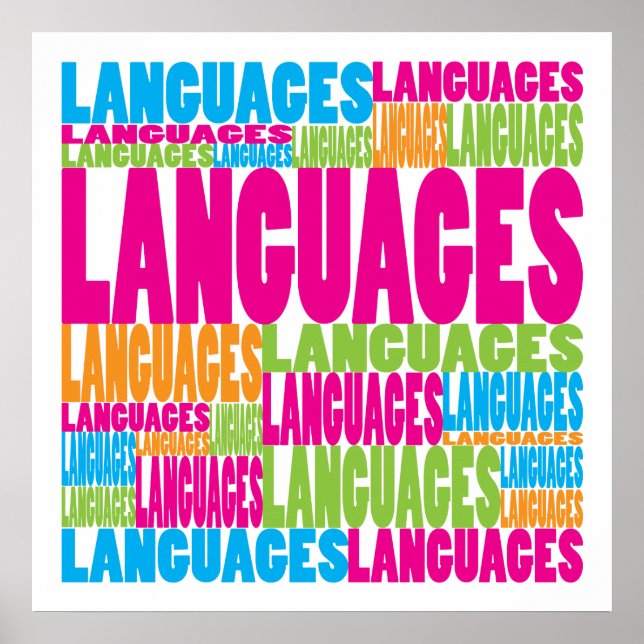 Colorful Languages Poster (Front)
