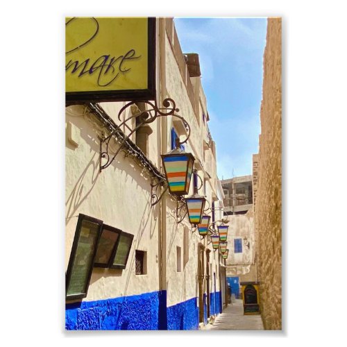 Colorful Lanterns in Essaouira Morocco Photo Print