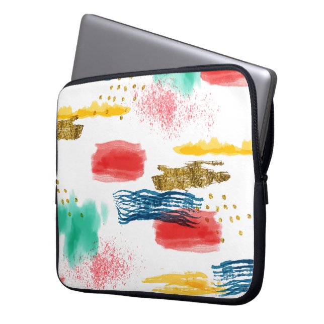 Colorful Laptop Sleeve (Front Left)