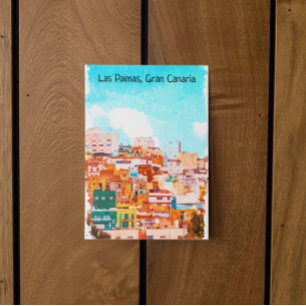 Colorful Las Palmas Gran Canaria Architecture Postcard