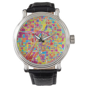 Colorful Las Vegas, Nevada Map Watch