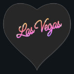 Colorful Las Vegas Sparkles Sticker<br><div class="desc">This Las Vegas sticker is accented with sparkly colorful pink type on a black background. It is part of the Colorful Las Vegas Sparkles Wedding Collection,   and is perfect as an envelope seal or favor decoration.</div>