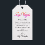 Colorful Las Vegas Sparkles Wedding Welcome Gift Tags<br><div class="desc">This Las Vegas Welcome Gift Tag is accented with a sparkly colorful type on a white background, making it perfect to decorate a welcome gift for your guests at a destination wedding in Las Vegas. It is part of the Colorful Las Vegas Sparkles Wedding Collection. If additional coordinating items are...</div>