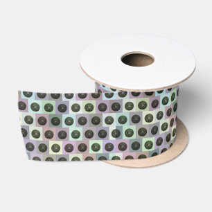 Colorful lawn Bowls Brick Pattern, Satin Ribbon