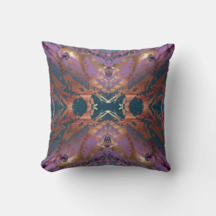 Colorful Layers Throw Pillow