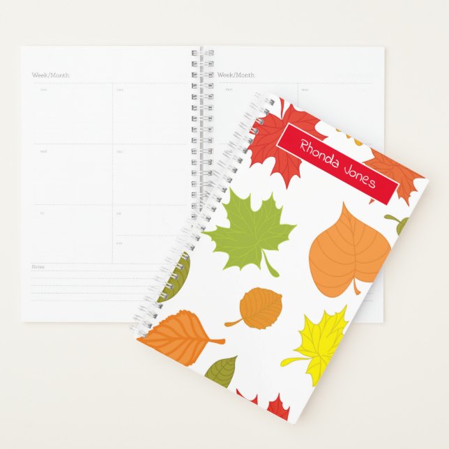 Colorful Leaf Drawing Planner (Display)