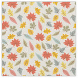 Colorful Leaf Fall Pattern Fabric