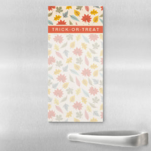 Colorful Leaf Fall Pattern Magnetic Notepad