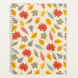 Colorful Leaf Fall Pattern Planner