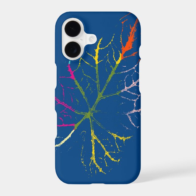 Colorful Leaf Fine Art Iphone Case (Back)