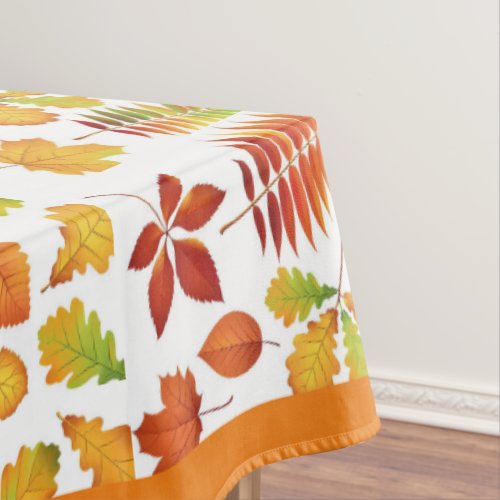 Colorful Leaf Pattern  Autumn Style Home Decor Tablecloth